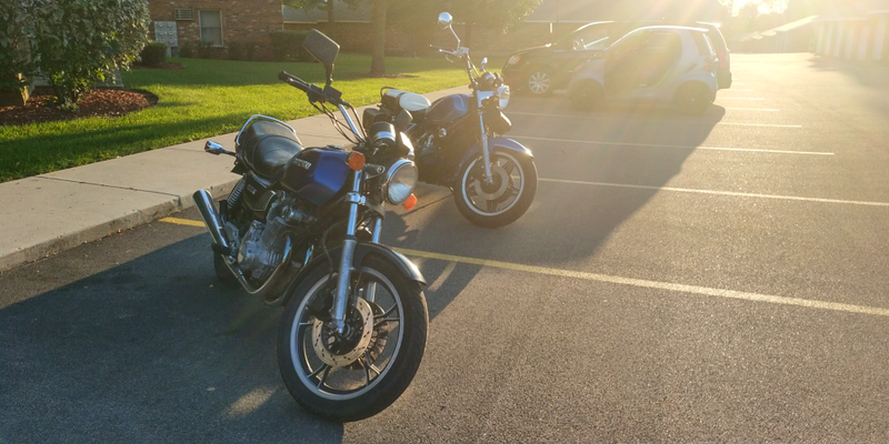 Illustration for article titled Got the Goldwing and the GS850G out for a little photoshoot.